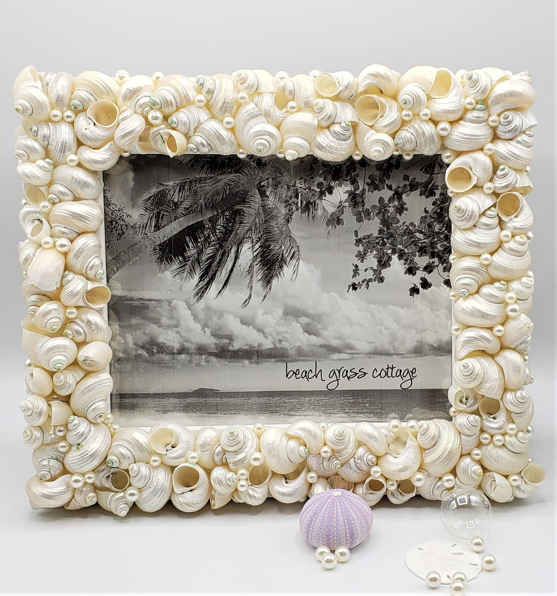 Handmade Shell Frame Embellished Seashell Frame Decorative 