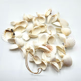 Beach Christmas Decor White Seashell Garland, Coastal Decor Shell Christmas Swag Garland, Nautical Garland, 38"