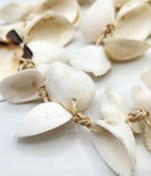 Beach Christmas Decor White Seashell Garland, Coastal Decor Shell Christmas Swag Garland, Nautical Garland, 38"