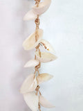 Beach Christmas Decor White Seashell Garland, Coastal Decor Shell Christmas Swag Garland, Nautical Garland, 38"
