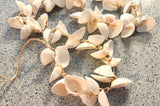 Beach Christmas Decor White Seashell Garland, Coastal Decor Shell Christmas Swag Garland, Nautical Garland, 38"