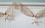 Beach Christmas, coastal Christmas, nautical Christmas, beach décor, Christmas ornament, beach garland, coastal garland, nautical garland, seashell garland, starfish garland, shell garland, coastal décor, nautical decor