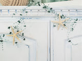 teal aqua beaded garland, beach graland, coastal garland, christmas garland