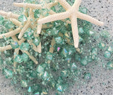 aqua beaded garland, beach graland, coastal garland, christmas garland