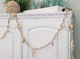 tiny seashell garland, shell garland, beach garland, coastal garland, nautical garland