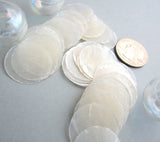 capiz shells, capiz seashells, capiz shell disks, capiz seashell disks, wind chime capiz shell