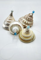 Beach Christmas Ornaments, Coastal Decor REAL Pearl Seashell Ornaments, Large Pearl Shell Christmas Ornaments