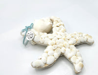 Beach Christmas Starfish Ornament, Coastal Christmas Seashell Ornament, White Shell Ornament, Beach Coastal Decor & Gifts