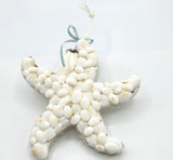 Beach Christmas Starfish Ornament, Coastal Christmas Seashell Ornament, White Shell Ornament, Beach Coastal Decor & Gifts