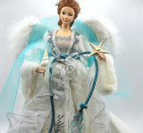 beach coastal christmas angel topper