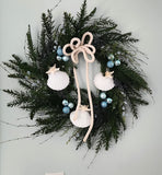 Beach Christmas Wreath, Coastal Christmas Seashell Wreath, Beach Coastal Pine Wreath w Starfish & Shells, Beach Coastal Gifts & Decor