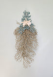 Beach Christmas Sea Coral Swag, Coastal Christmas Sea Coral Wreath, Beach Coastal Platinum Blingy Wall Swag, Beach Coastal Gifts & Decor