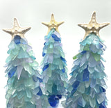 Beach Christmas Sea Glass Tree, Coastal Christmas Beach Glass Tree, Seaglass Miniature Tree, Beach Coastal Gift, Sea Glass Gifts & Decor