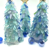 Beach Christmas Sea Glass Tree, Coastal Christmas Beach Glass Tree, Seaglass Miniature Tree, Beach Coastal Gift, Sea Glass Gifts & Decor