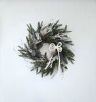 Beach Christmas Wreath, Coastal Christmas Seashell Wreath, Beach Coastal Pine Wreath w Starfish & Shells, Beach Coastal Gifts & Decor