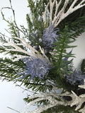 Beach Christmas Wreath, Coastal Christmas Seashell Wreath, Beach Coastal Pine Wreath w Starfish & Shells, Beach Coastal Gifts & Decor
