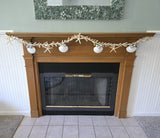 Beach Christmas Decor Seashell Garland, Coastal Christmas Decor Natural Jute Garland w Shells, Knotted Jute Garland 6FT