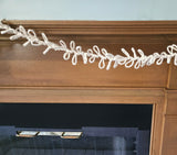 Beach Christmas Decor Seashell Garland, Coastal Christmas Decor Natural Jute Garland w Shells, Knotted Jute Garland 6FT