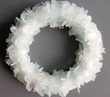 sea glass wreath, beach glass wreath, seaglass wreath, sea glass art, beach glass art, sea glass decor, beach glass decor