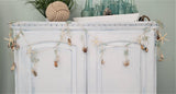 sea glass garland, beach glass garland, beach garland, coastal garland