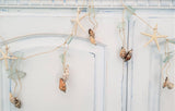 sea glass garland, beach glass garland, beach garland, coastal garland