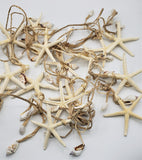 Beach Decor Starfish Garland, Nautical Decor Seashell Garland, Coastal Shell Christmas or Beach Wedding Garland, 6FT