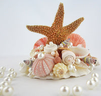 cake topper, starfish cake topper, seashell cake topper, shell cake topper, wedding cake topper