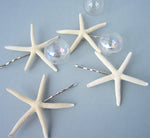 beach wedding hair accessories, beach wedding hair accessory, starfish hair pins, starfish bobby pins, starfish hairpins