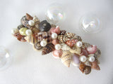 seashell barrette, seashell barette, seashell hair clip, seashell hair accessory, seashell hair accessories
