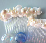 seashell hair accessories, seashell hair accessory, seashell hair combs, beach wedding hair accessory accessories